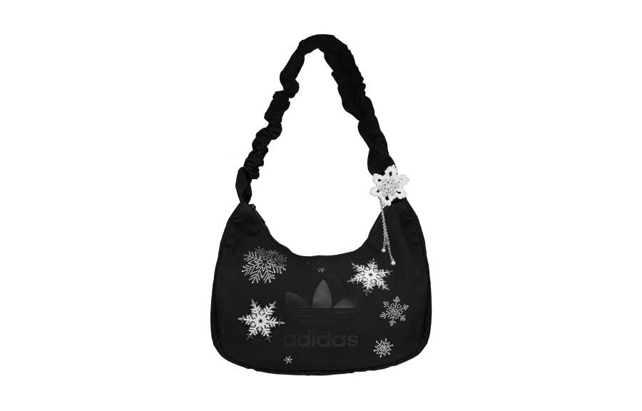 Adidas Originals Canvas Shoulder Bag Medium Women's Black