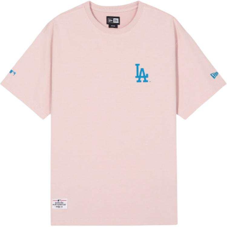 New Era T Shirts Unisex Pink Crew Neck Moderate
