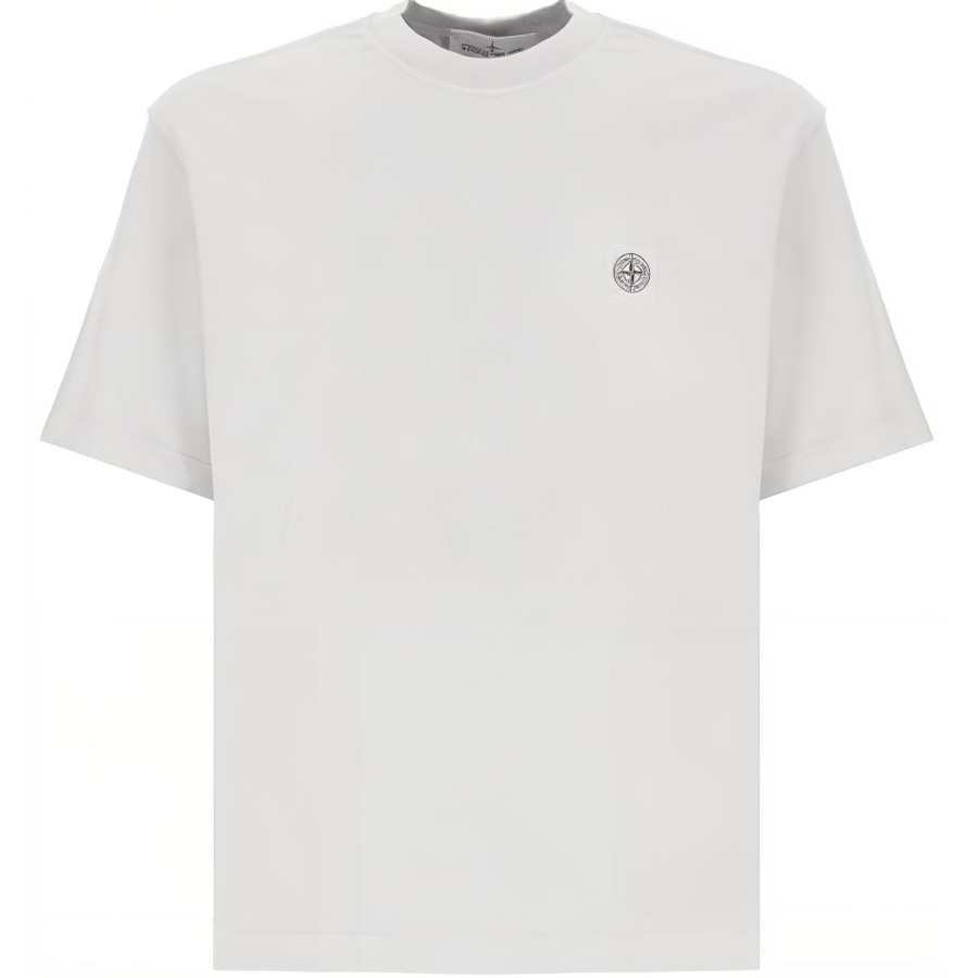 STONE ISLAND Logo Patch Short Sleeved T Shirt