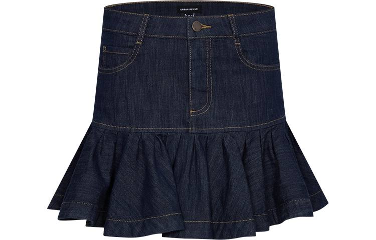 URBAN REVIVO Women's Denim Short Skirts Women's