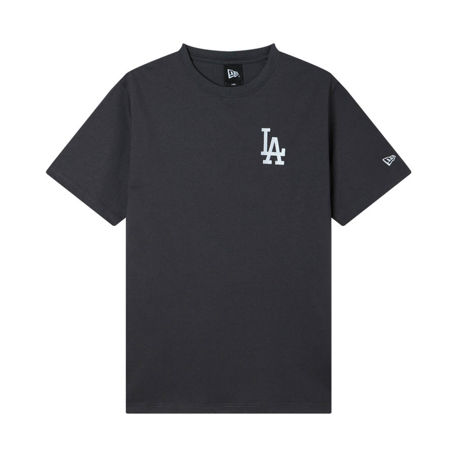 New Era T Shirts Unisex Charcoal Gray Crew Neck Moderate