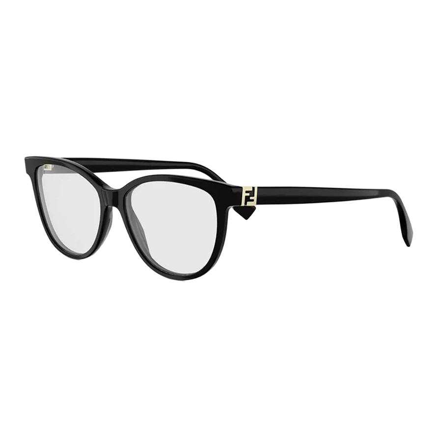 FENDI Acetate Cat Eye Prescription Glasses Unisex Black
