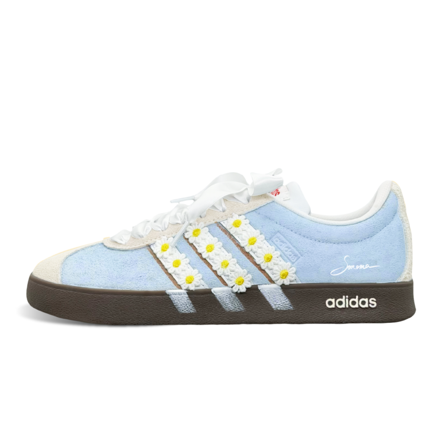 Adidas Adidas VL COURT 2.0 Blues Soda German Army Trainers Unisex Blue