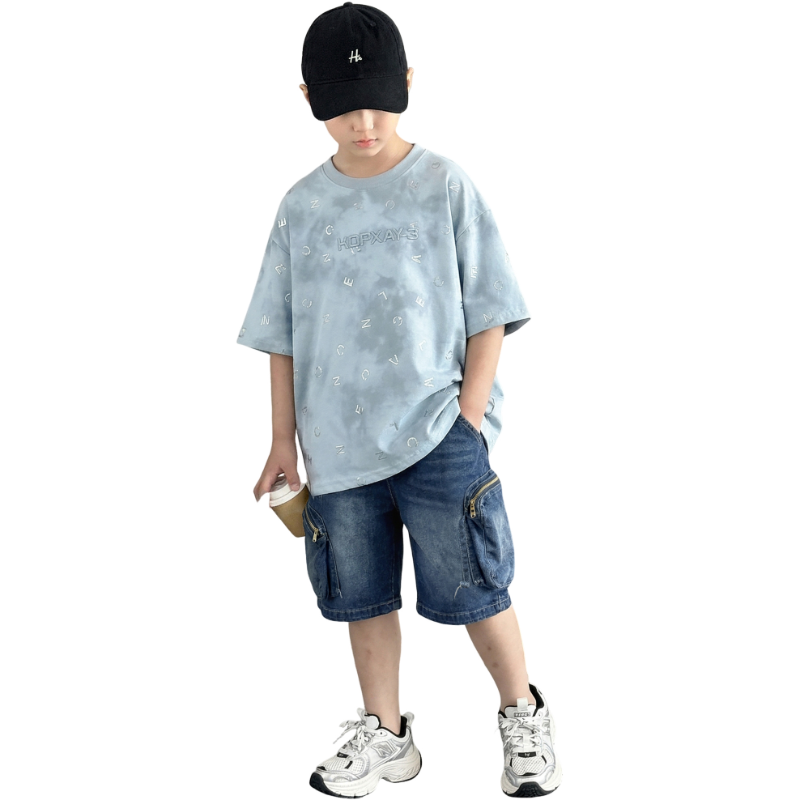 YALU Grade School T Shirts Crew Neck Thin