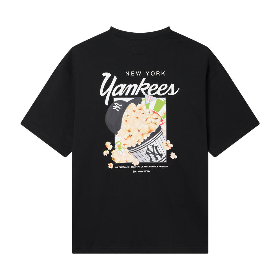 New Era X MLB T Shirts Unisex Black Crew Neck Moderate