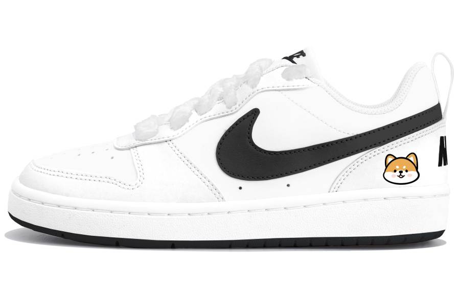 Nike Nike Court Borough Low top Kids' Skateboarding Shoes Black Teenagers