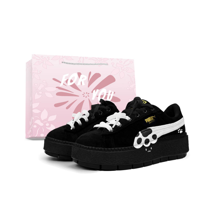 PUMA Platform Trace Slip Resistant, Abrasion Resistant, Height Increasing Skateboard Shoes Women's