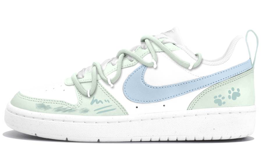 Nike Nike Court Borough Leather Kids' Skateboarding Shoes Green Teenagers
