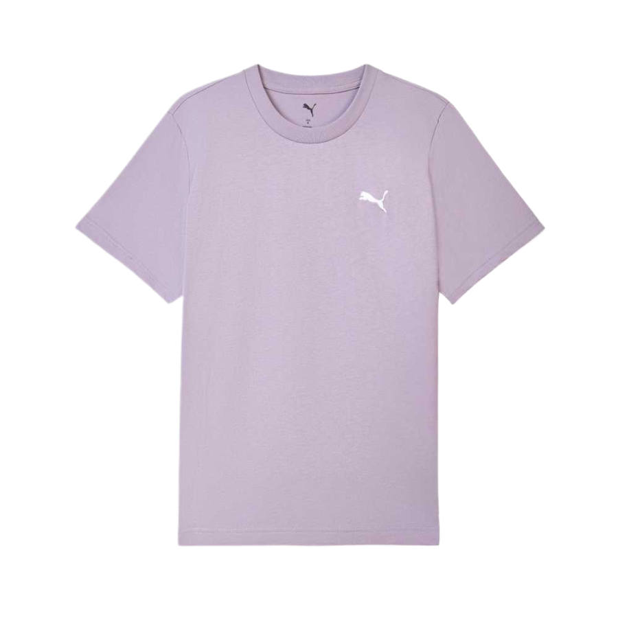 PUMA T Shirts Men's Light Purple Crew Neck Moderate