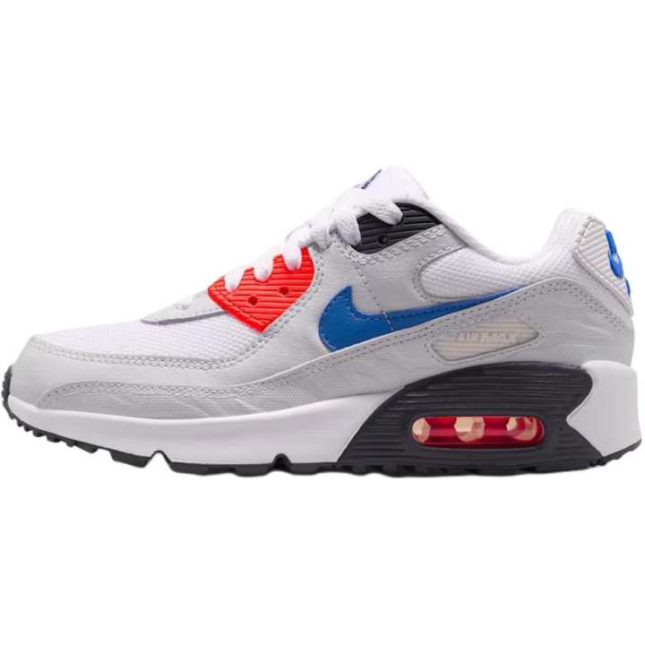 Nike Nike Air Max 90 Breathable Low top Kids' Running Shoes White Teenagers