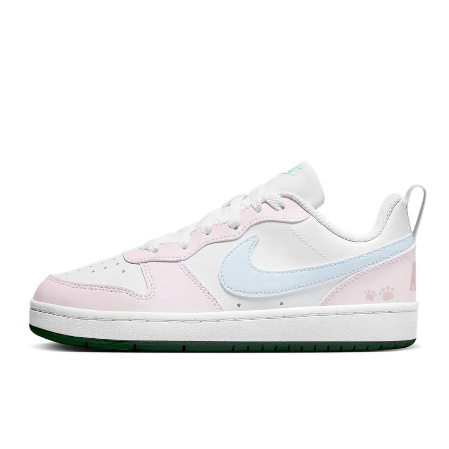 Nike Nike Court Borough Abrasion Resistant Low top Skateboard Shoes Women's Pink Blue