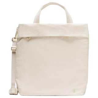 Lululemon On My Level Nylon Handbag Women's Light Ivory & Gold