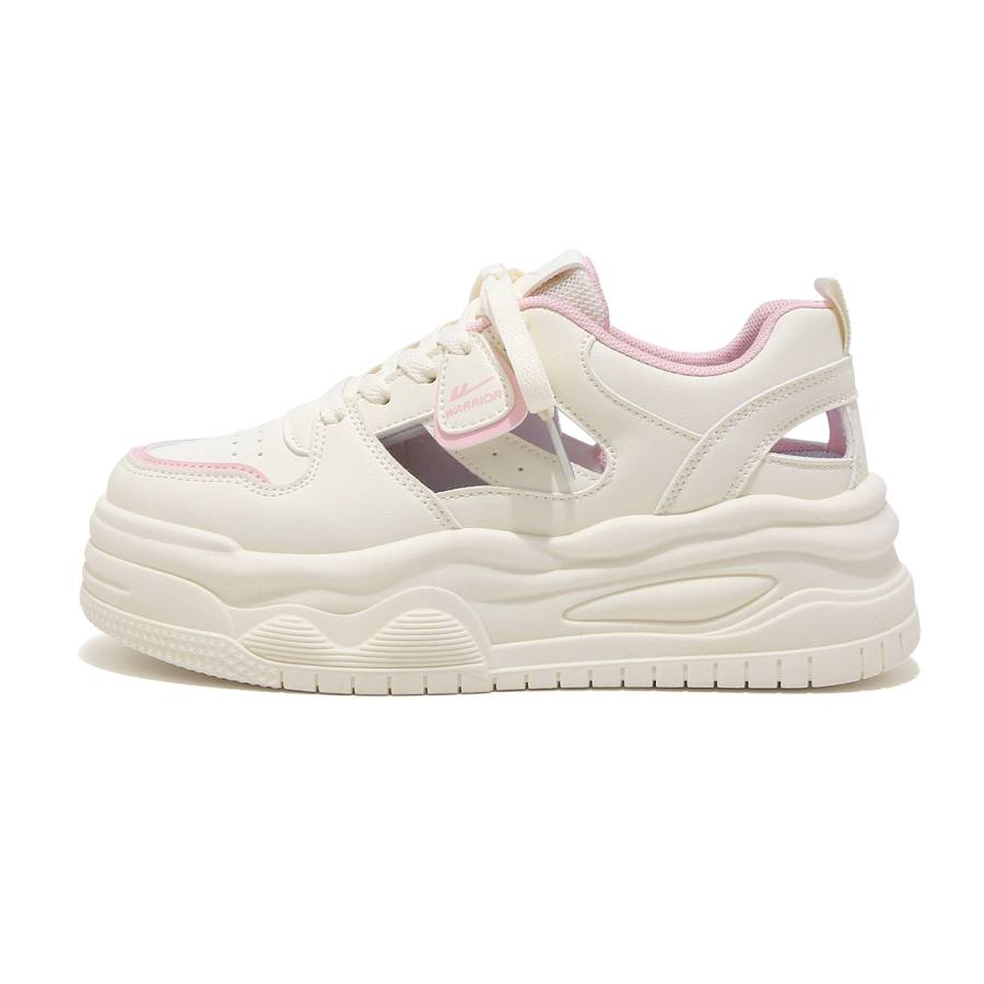 Warrior Synthetic Leather, Mesh Low top Skateboard Shoes Women's