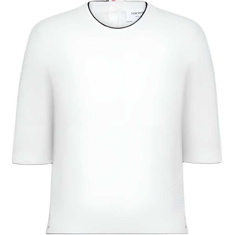 THOM BROWNE Thom Browne 4-Bar stripe cotton T-shirt