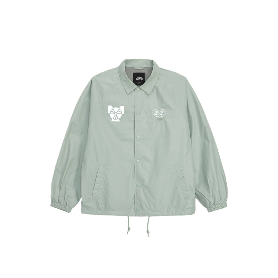 Vans Jackets Men's Gray Olive Green Lapel Moderate Other