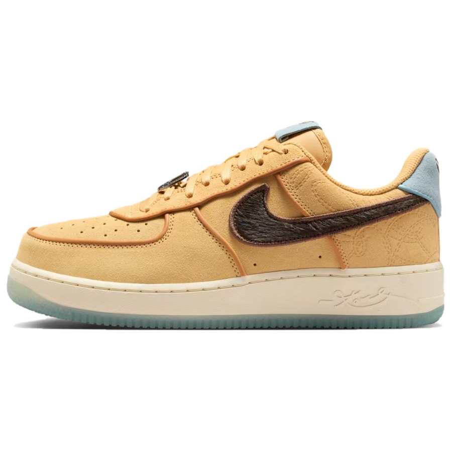Nike Nike x Kobe Bryant Air Force 1 Breathable Low top Skateboard Shoes Men's Brown