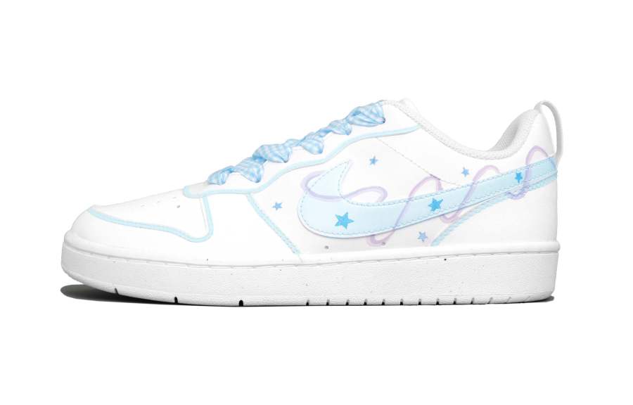Nike Nike Court Borough Low top Kids' Skateboarding Shoes Blue Teenagers