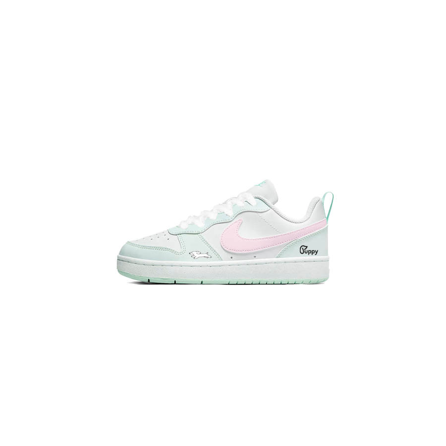 Nike Nike Court Borough Fresh Pink Whey Low top Kids' Skateboarding Shoes Green Pink Teenagers