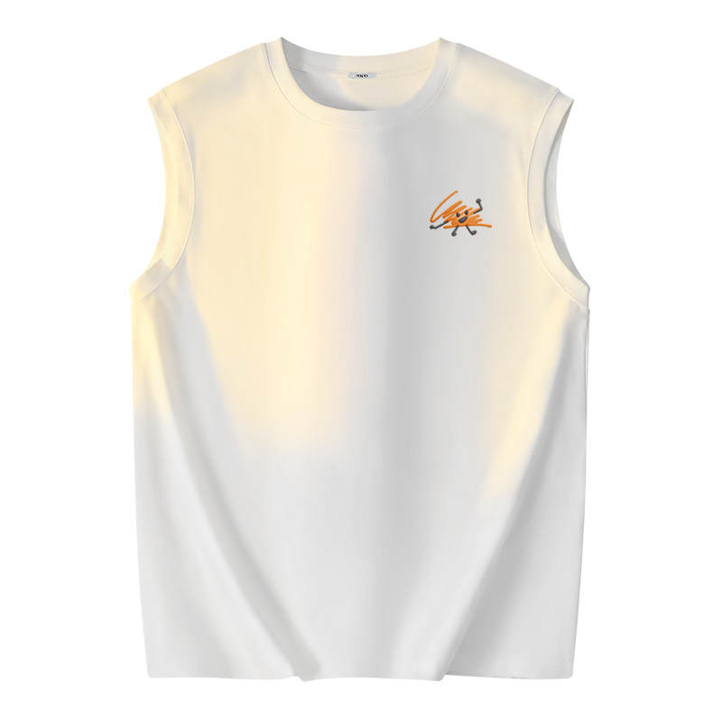MINISO Tank Tops Unisex Crew Neck Moderate Sleeveless