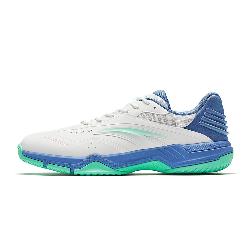 Anta Badminton Shoes Men's Papyrus White/Aqua Blue
