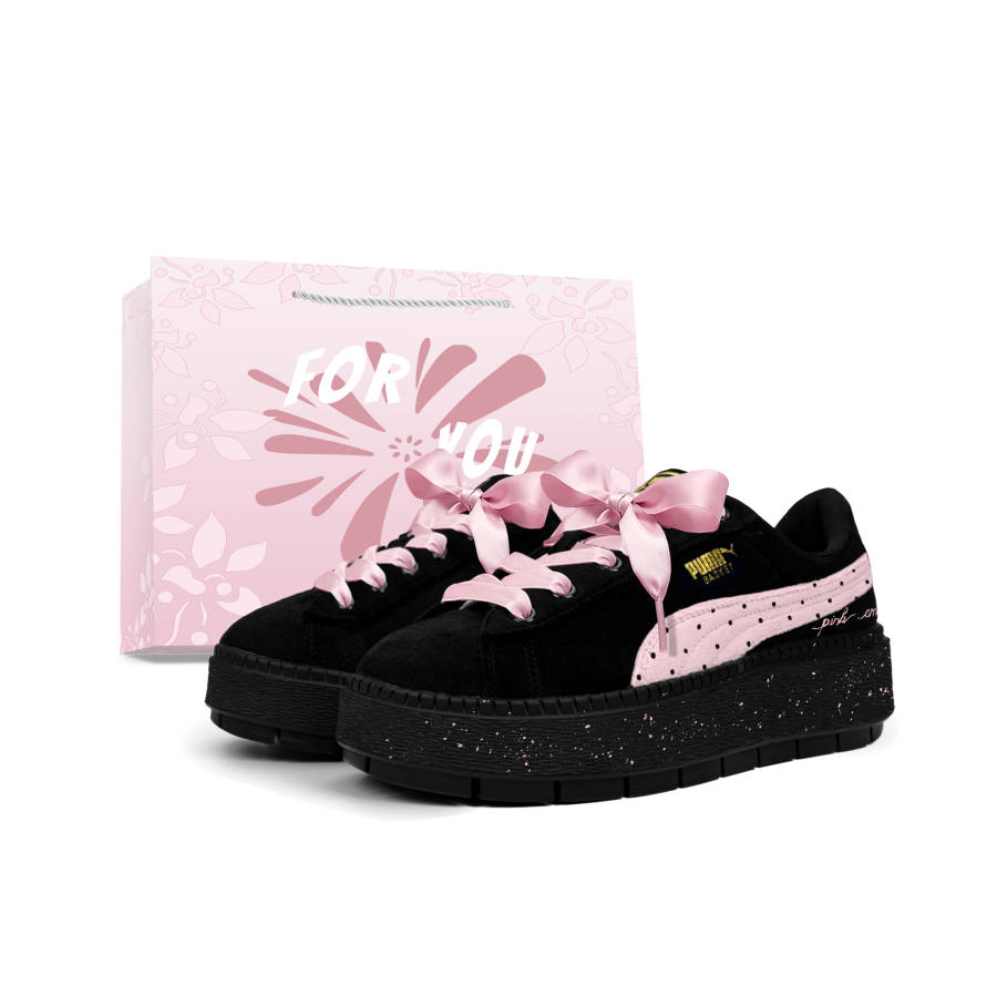 PUMA Platform Trace Slip Resistant, Abrasion Resistant, Height Increasing Skateboard Shoes Women's