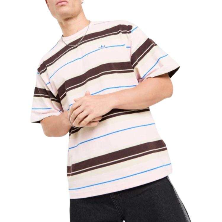 Adidas Originals T Shirts Men's Pink Crew Neck
