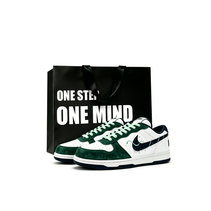 Nike Nike Big Low top Skateboard Shoes Unisex White Blue Green