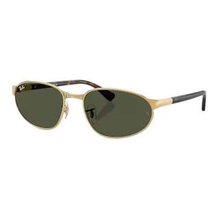 RayBan Metal Irregular Shape Sunglasses Unisex Gold