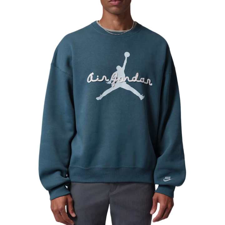 Jordan Jordan Sweatshirts Men's Squadron Blue Crew Neck Moderate