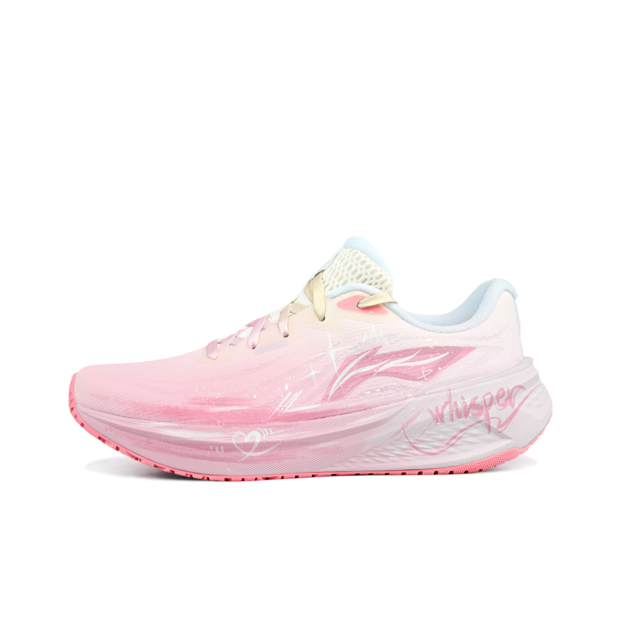 Li-Ning Li Ning My Leap 3.0 Cushioning Abrasion Resistant Low top Casual Running Shoes Women's White Pink