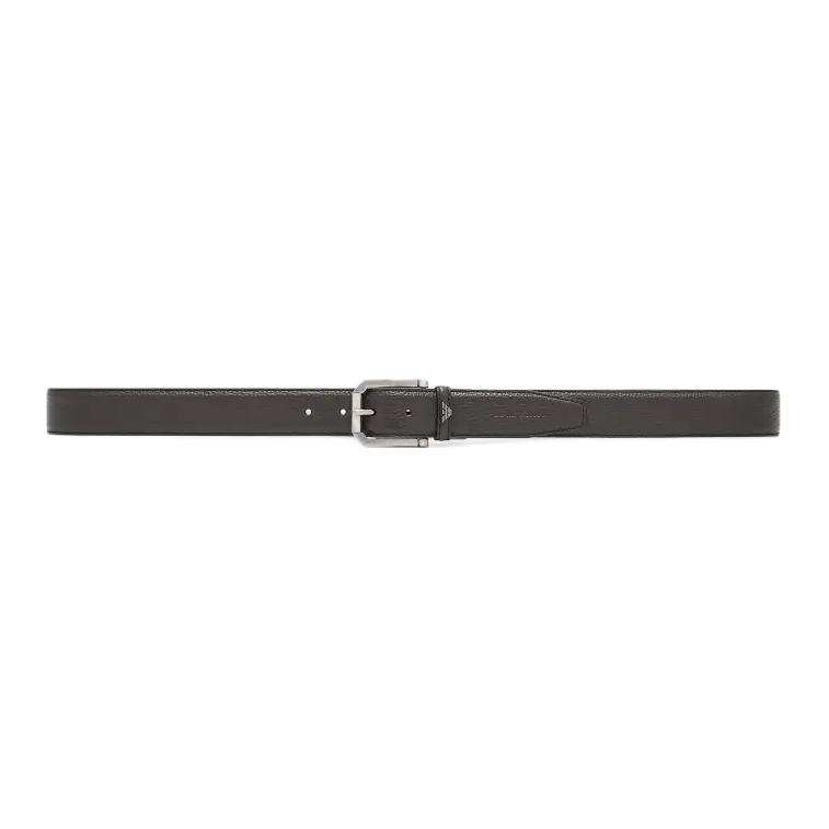 EMPORIO ARMANI Leather Belts Men's Brown Width 3.5cm