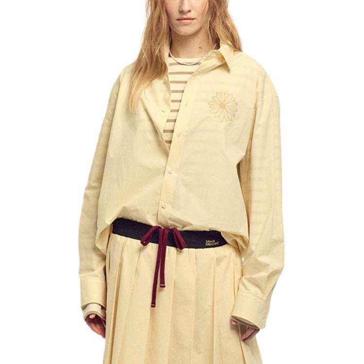 MARDI MERCREDI SS26 COTTON POPLIN SHIRT_BUTTER BEIGE Shirt Korean Style Women's