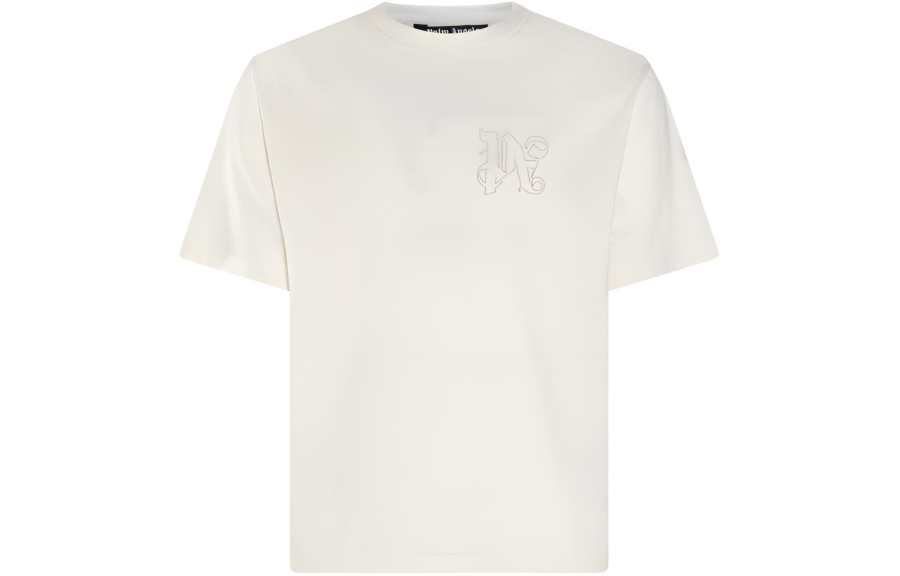Palm Angels logo-embroidered cotton T-shirt