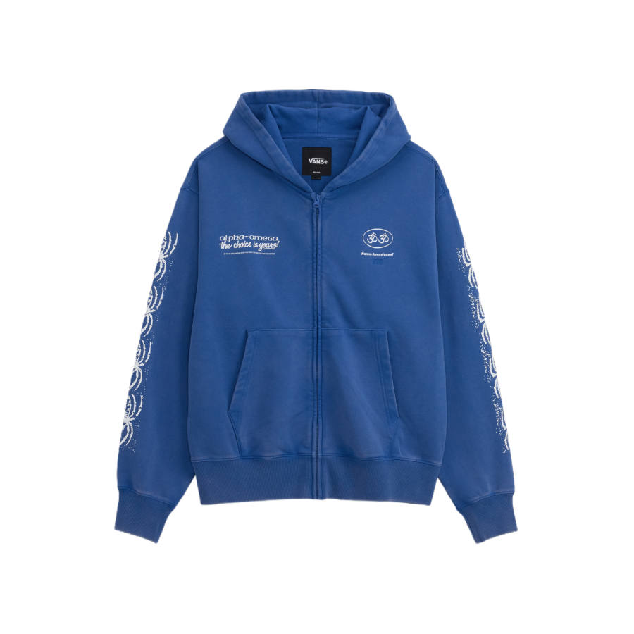 Vans Sweatshirts Men's True Blue Hooded Non Detachable Moderate