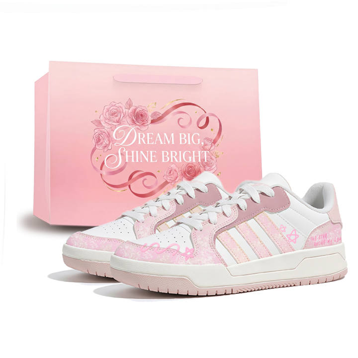 Adidas Adidas ENTRAP Energetic Star Candy Synthetic Leather Lightweight Height Increasing Low top Skateboard Shoes Unisex