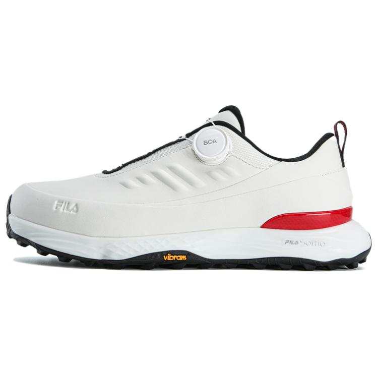 FILA Golf Abrasion Resistant, Breathable, Lightweight Low top Golf Shoes Men's Bright White