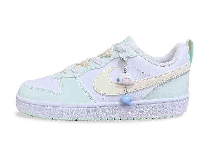 Nike Nike Court Borough Kids' Skateboarding Shoes White Green Kids'
