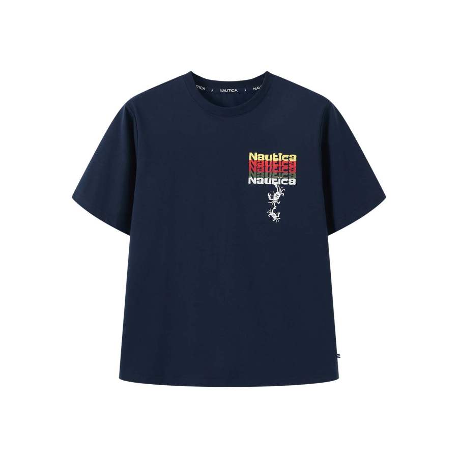 NAUTICA Kids T Shirts Crew Neck Moderate