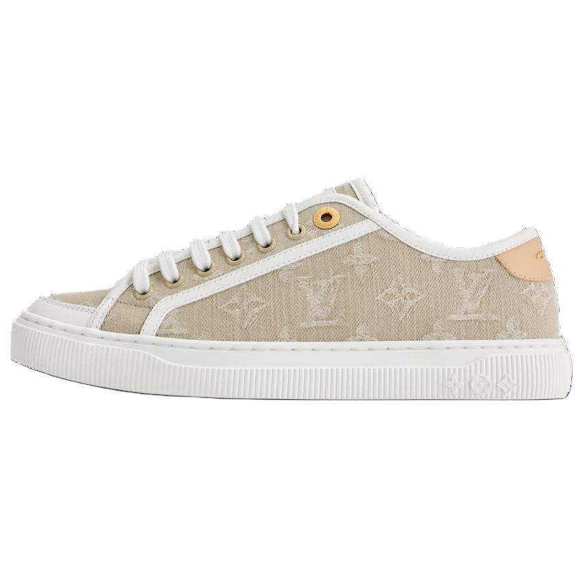 LOUIS VUITTON Lagoon Low top Canvas Shoes Women's Beige
