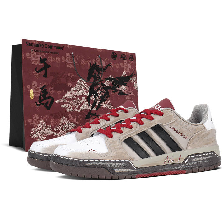 Adidas Adidas ENTRAP Synthetic Leather, Split Cow Leather Low top Skateboard Shoes Unisex White