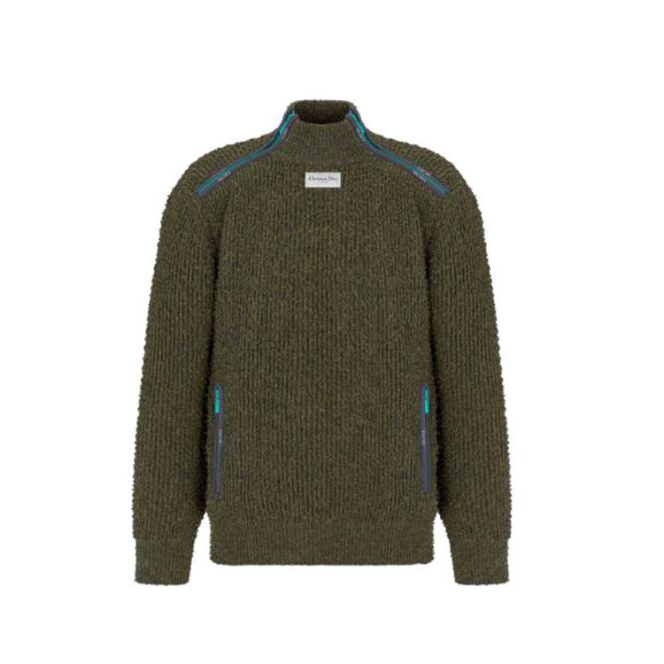 DIOR DIOR Sweaters Men's Army Green Turtleneck Moderate Other