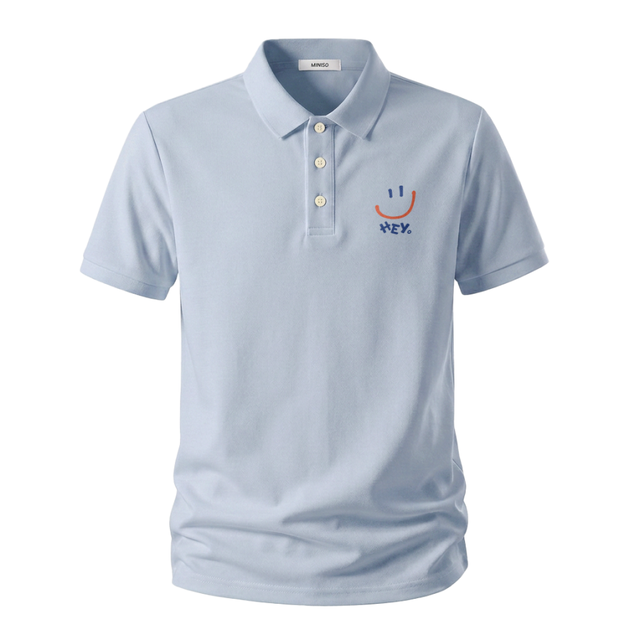 MINISO Polo Shirts Unisex Polo Collar Moderate Straight Fit