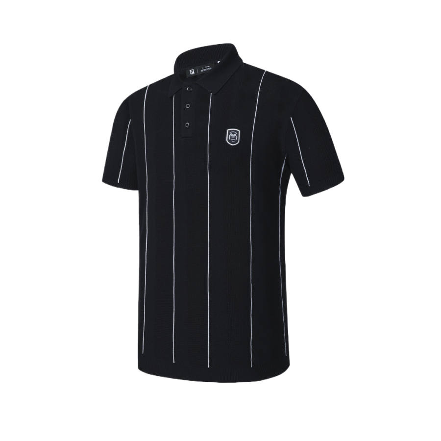FILA Tennis T Shirts Men's Legend Blue Lapel Moderate