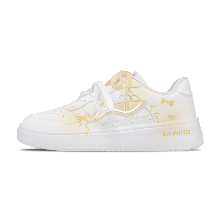 Li-Ning Li Ning Floating Boat Abrasion Resistant Lightweight Breathable Low top Skateboard Shoes Men's White