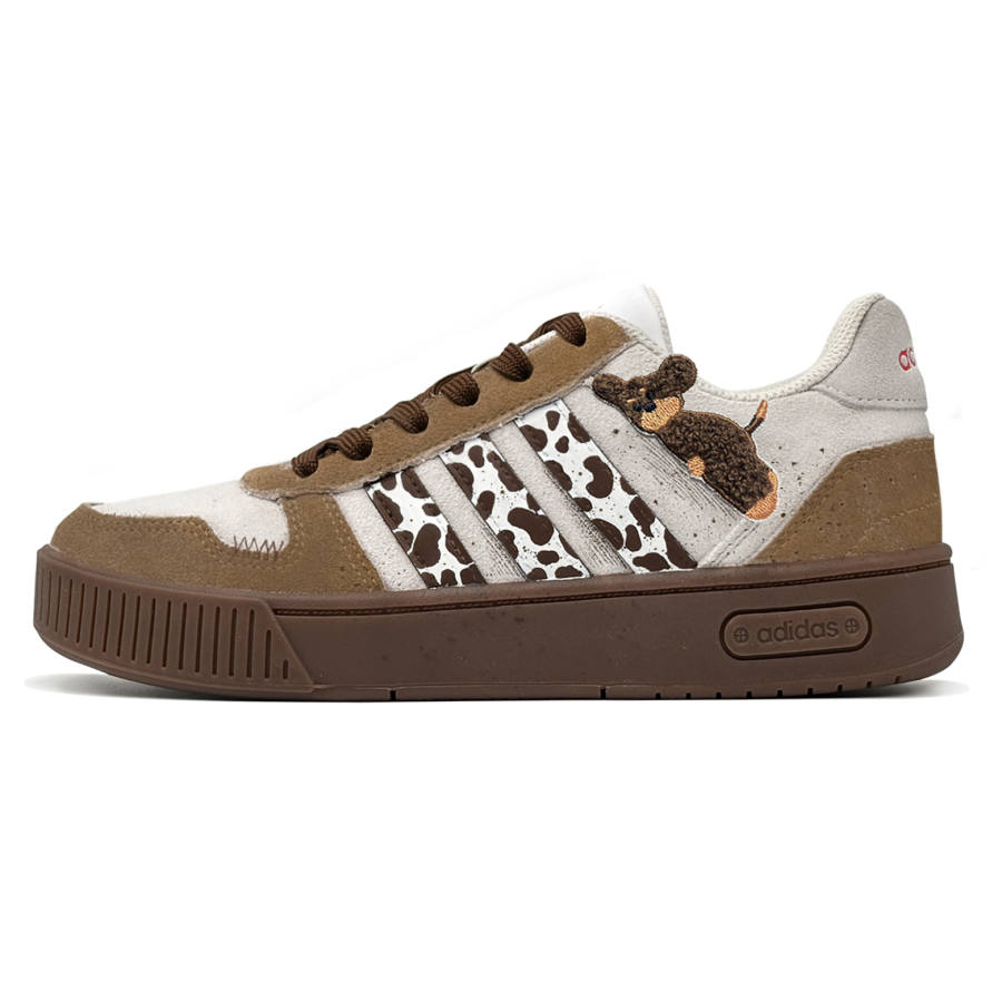 Adidas Adidas D PAD Good Night Puppy, First Moon Culture V Slip Resistant Abrasion Resistant Low top Skateboard Shoes Unisex