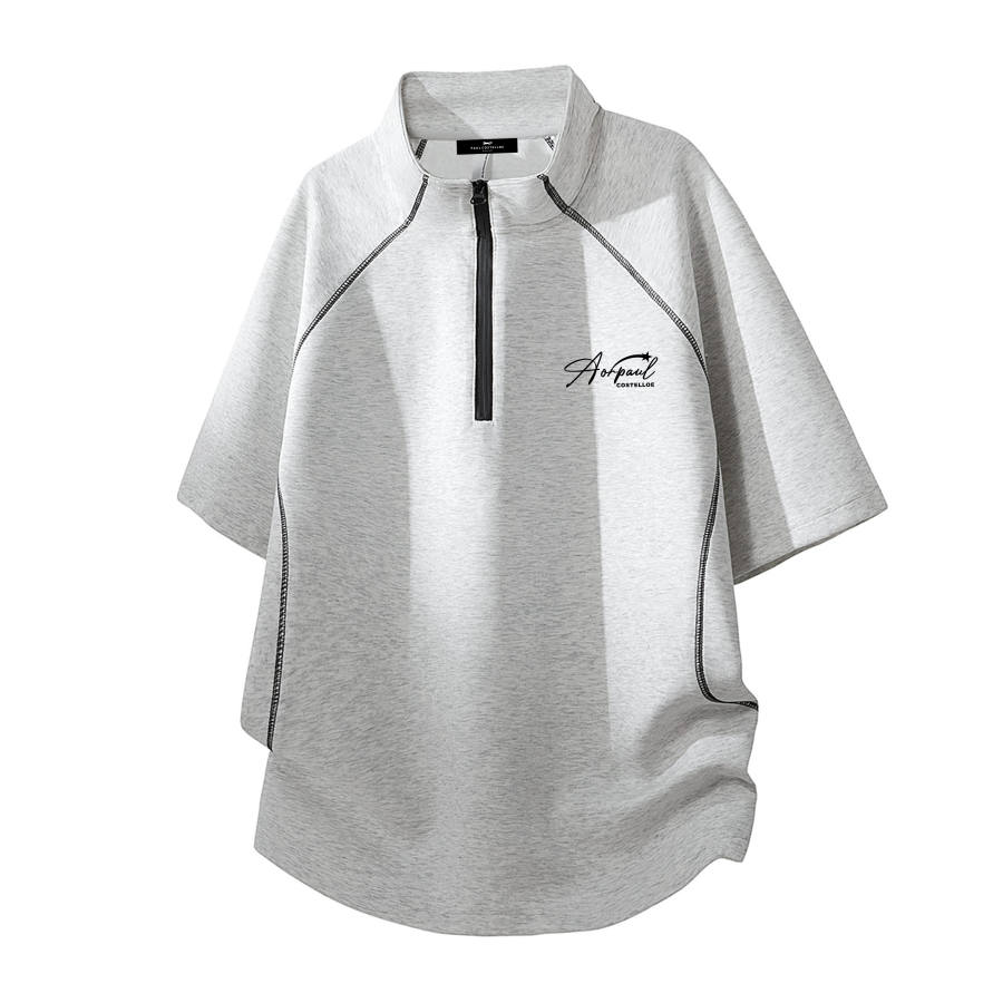 PAUL COSTELLOE T Shirts Unisex Stand Collar Thin Straight Fit