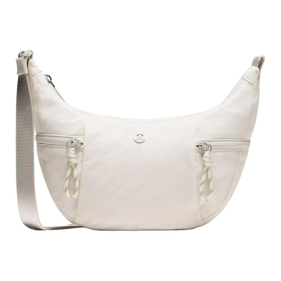 Lululemon Nylon Crossbody Bags Small Women's Light Ivory White