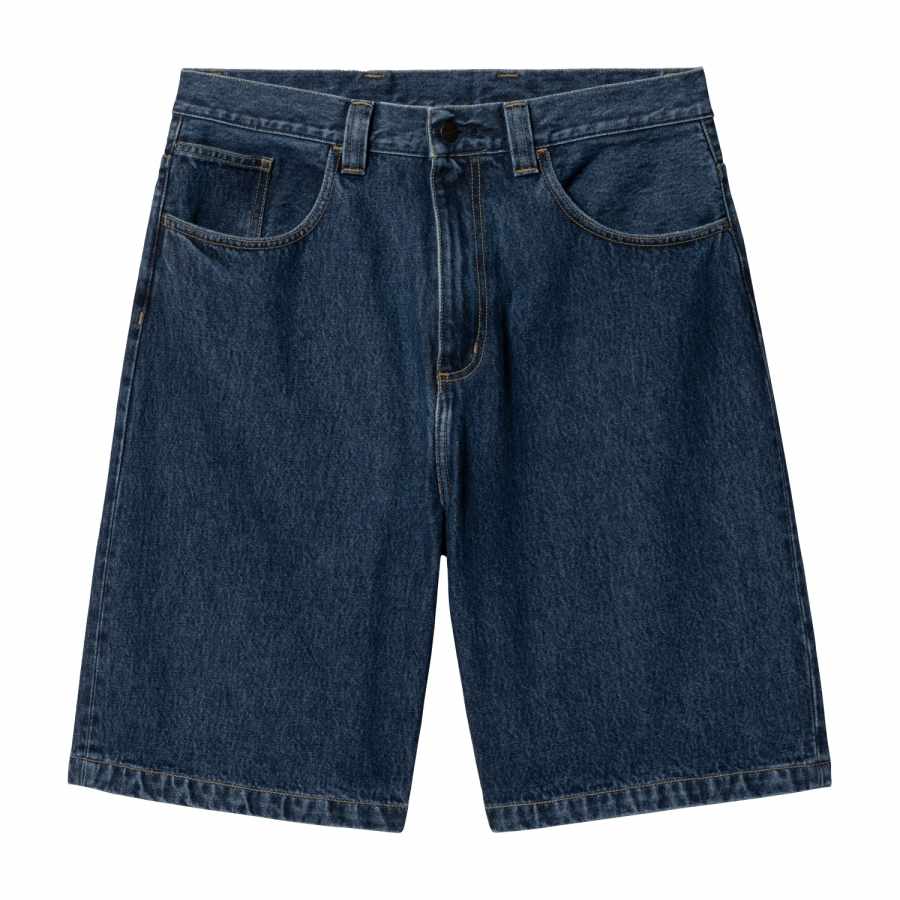 Carhartt WIP SS26 Brandon Short Blue Stone Washed Denim Shorts Men's