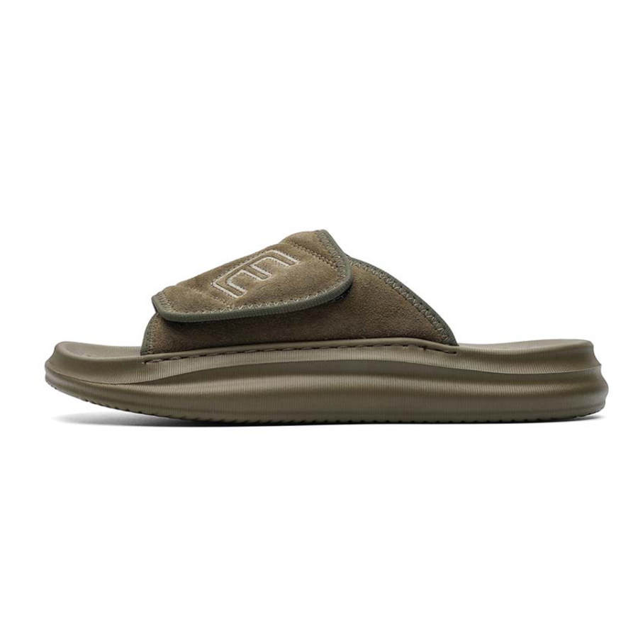 Lanza Slide Slippers Men's Khaki Green/Black/Black Green