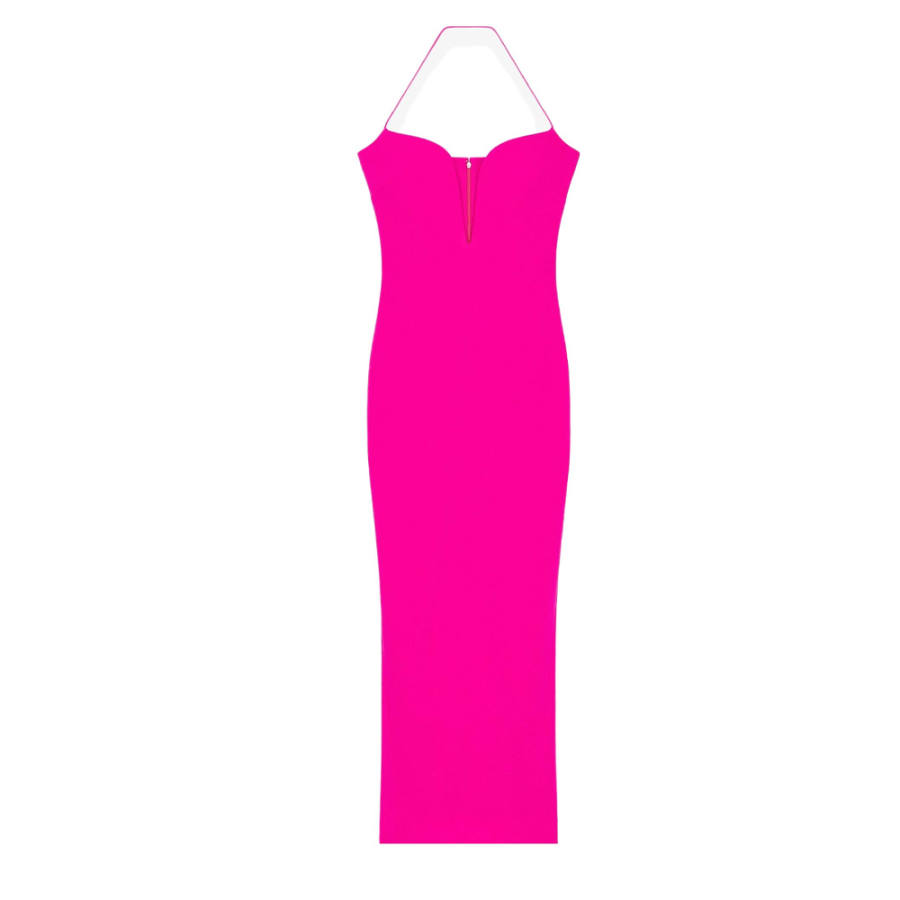 Givenchy Givenchy Plunging Neckline Midi Dress
